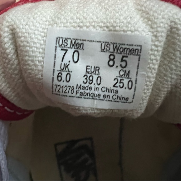 Red Checkered Vans - Picture 7 of 7